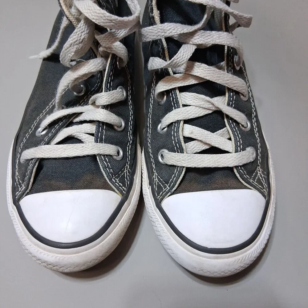 Converse Chuck Taylor All Star‎ High Top Black Canvas Shoes Youth 3 3J231